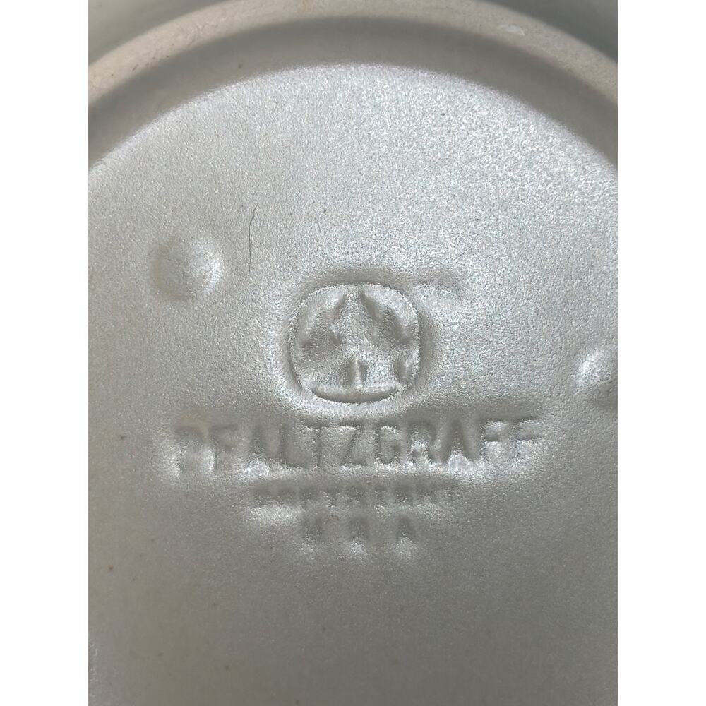 VTG Pfaltzgraff HEIRLOOM USA Gray Stoneware Saucer 6" Set of 7 - Picture 3 of 5